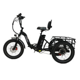 ONESPORT OT30 Three-wheeled Electric Bike - 500W Motor 48V 13AH Battery 20 Inch Tires Hydraulic Brakes - Black
